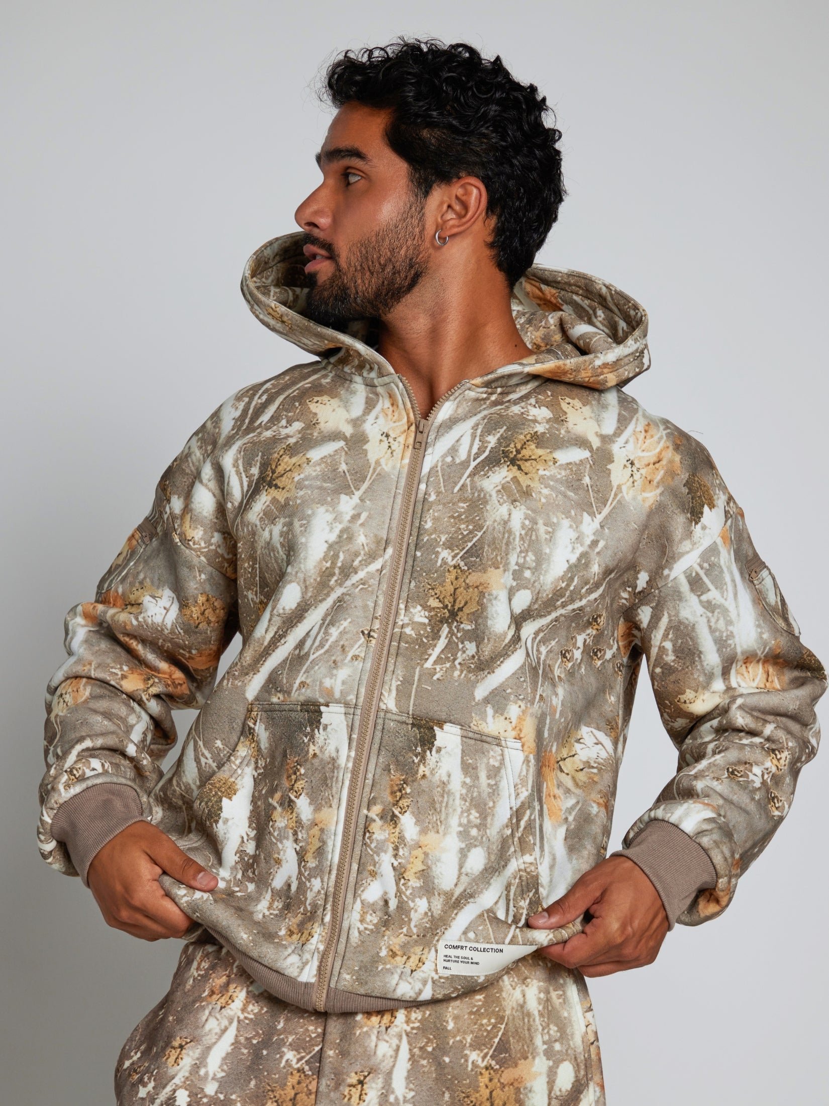 Camo Zip Hoodie